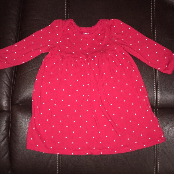 Old Navy red and white polkadot Baby dress - Picture 1 of 6